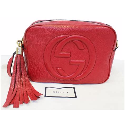 gucci disco bag red fake|soho disco bag gucci sale.